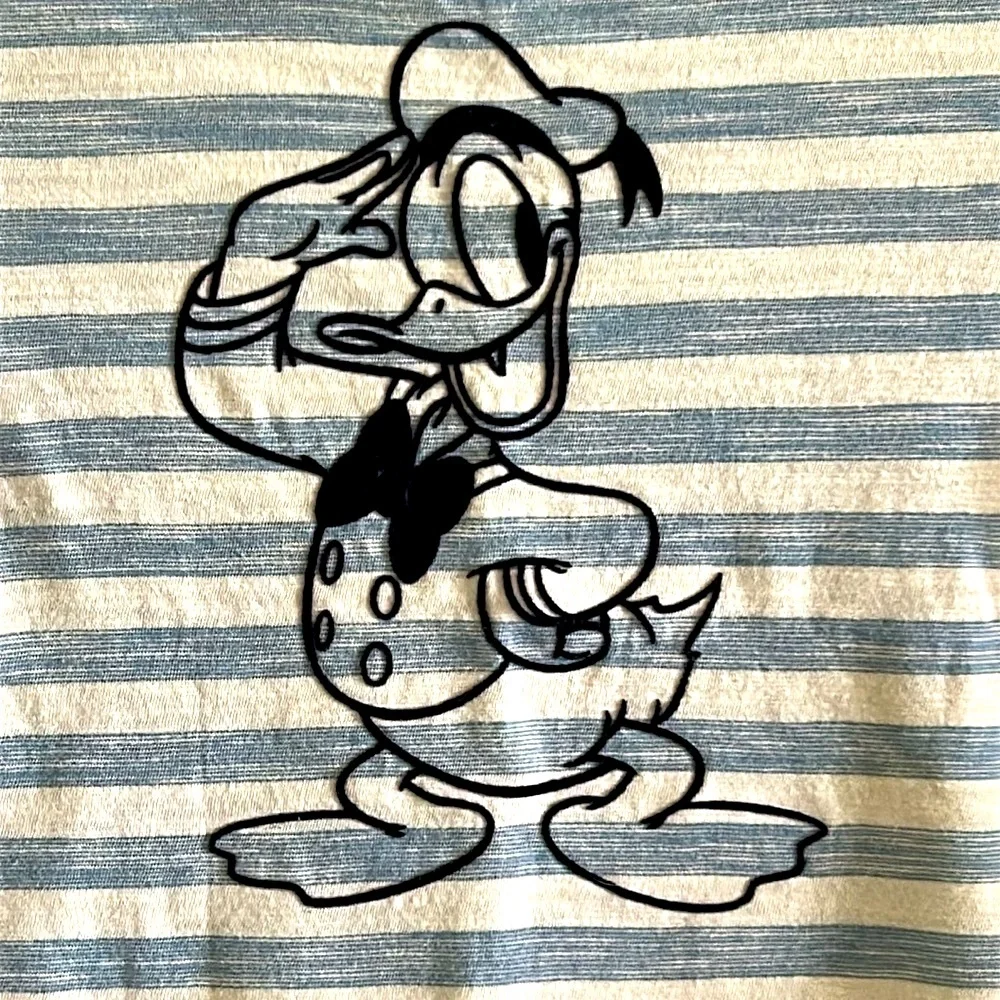 Hanna Andersson Donald‎ Duck Cotton Striped Short Sleeve Shirt Size 4 (100 cm)